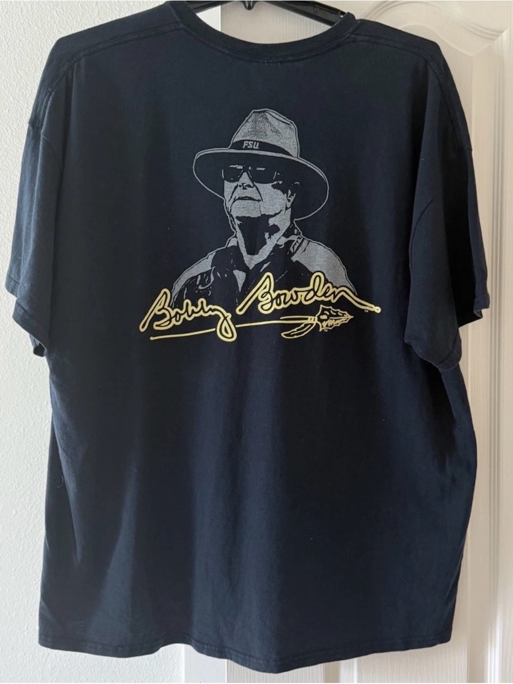Bobby Bowden FSU Florida State Seminoles Graphic T-Shirt Black 3XL